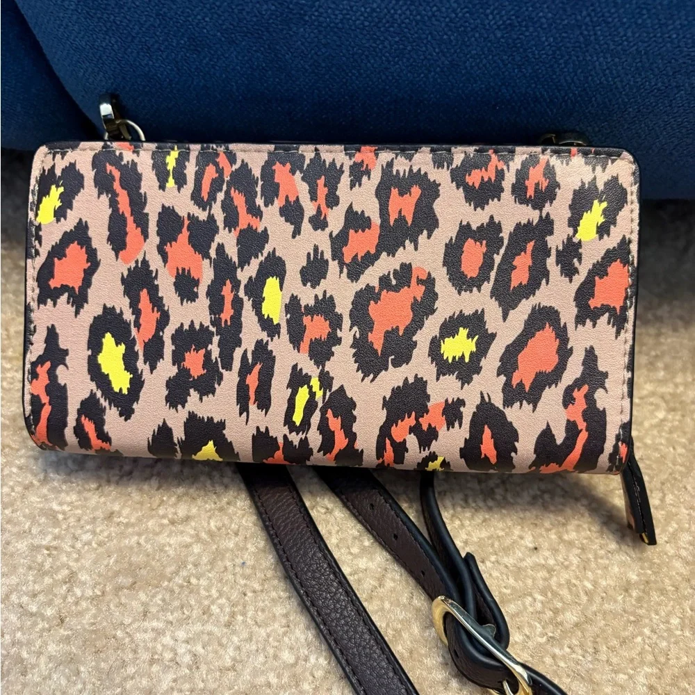 Neiman Marcus Vibrant Animal Print Crossbody Bag - Picture 3 of 5